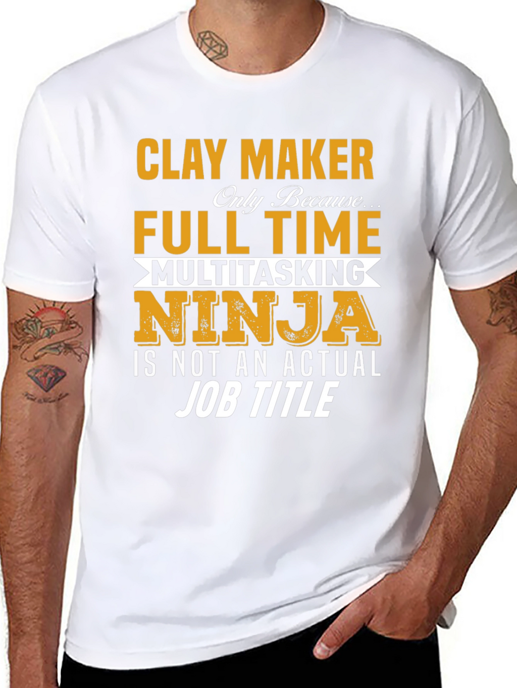 Clay Maker Full Time Ninja T-Shirt