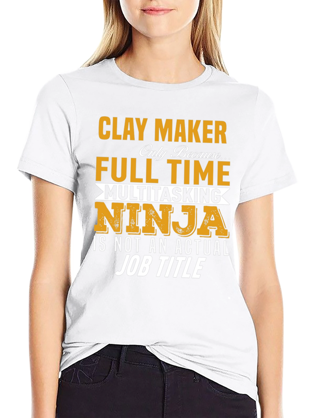 Clay Maker Full Time Ninja T-Shirt