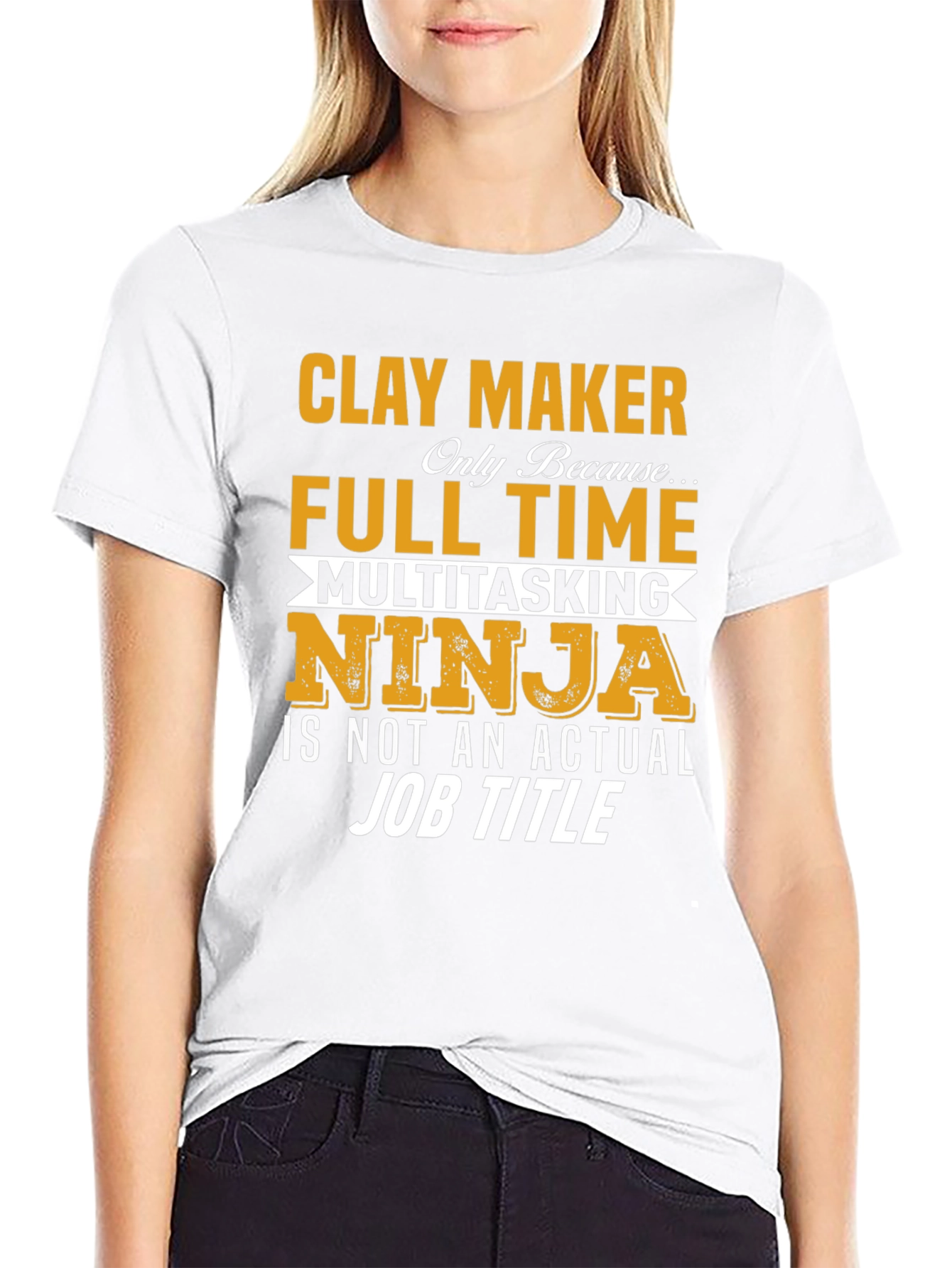 Clay Maker Full Time Ninja T-Shirt