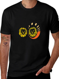 Lion Graphic Tee - Stylish Black T-Shirt