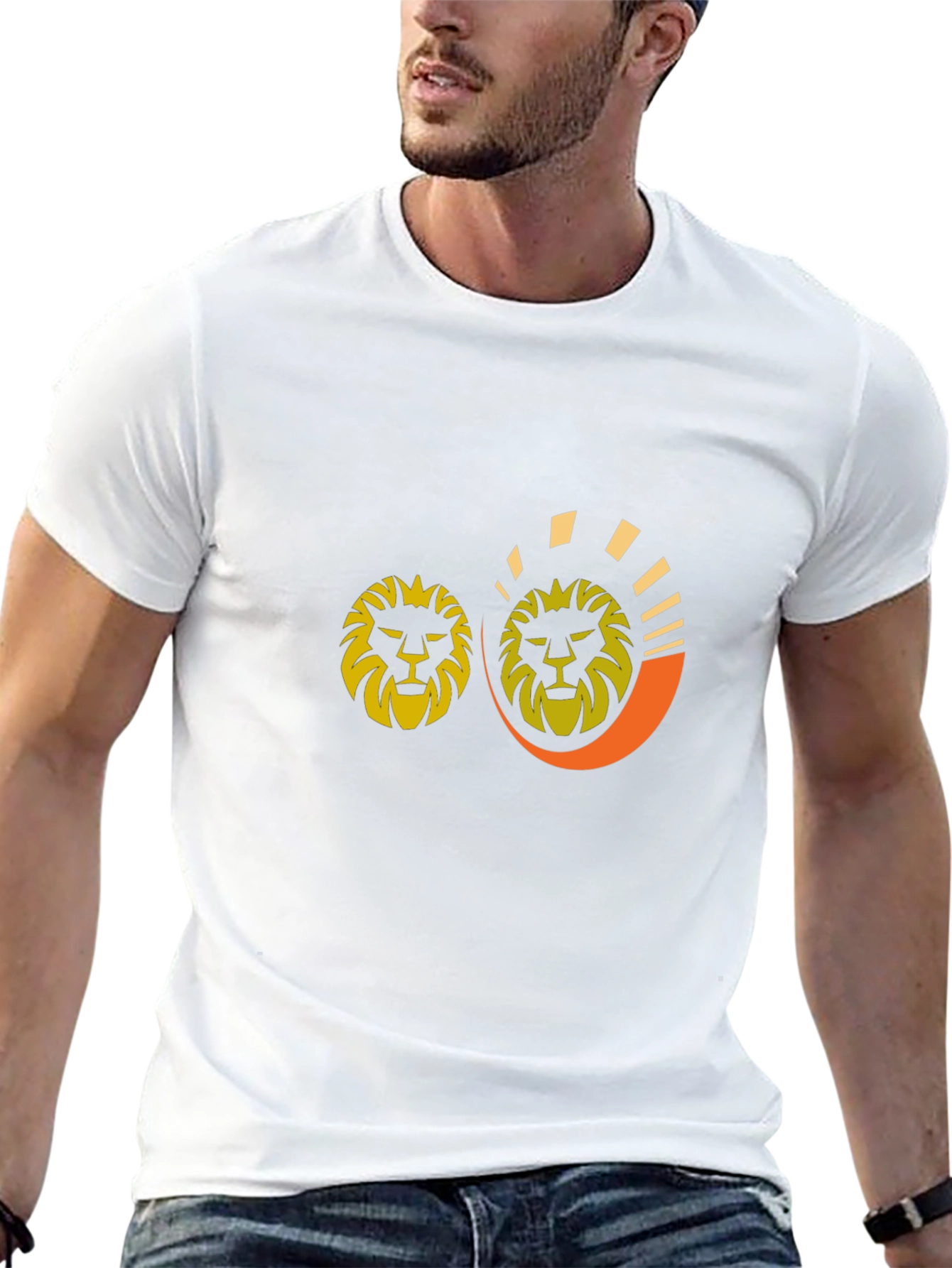 Lion Graphic Tee - Stylish Black T-Shirt