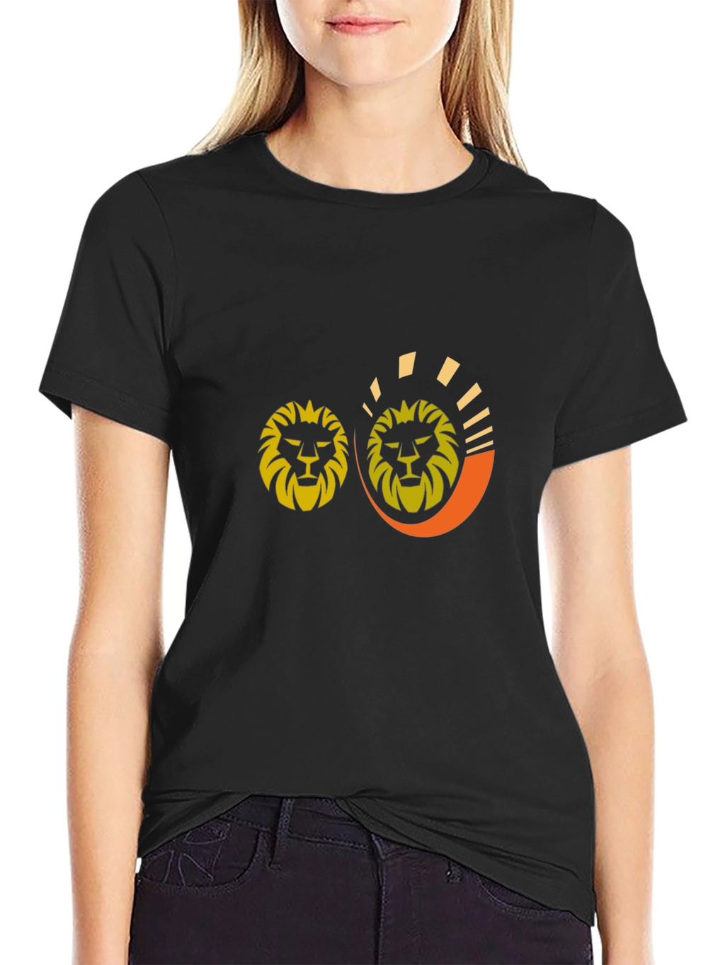 Lion Graphic Tee - Stylish Black T-Shirt