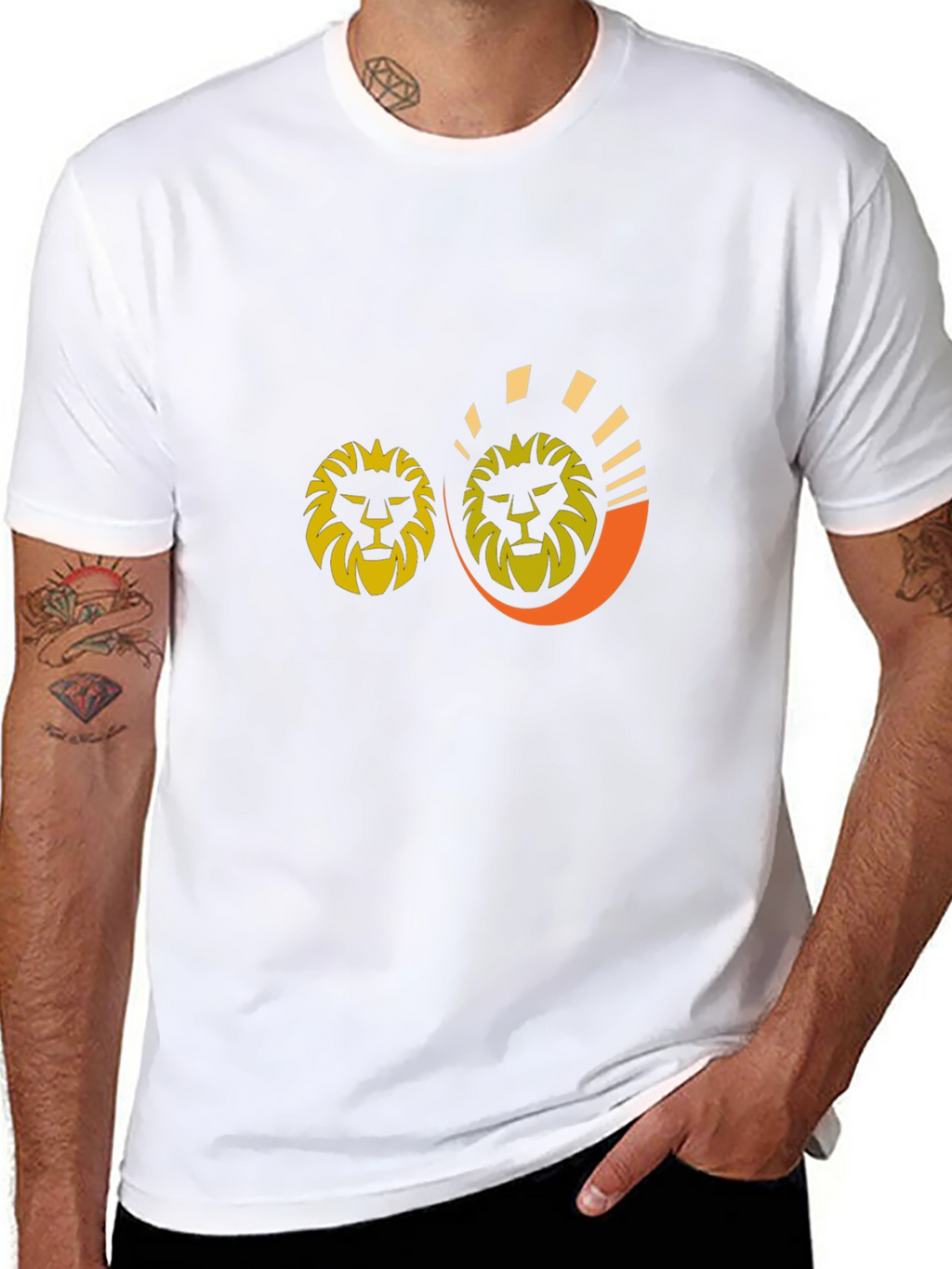 Lion Graphic Tee - Stylish Black T-Shirt