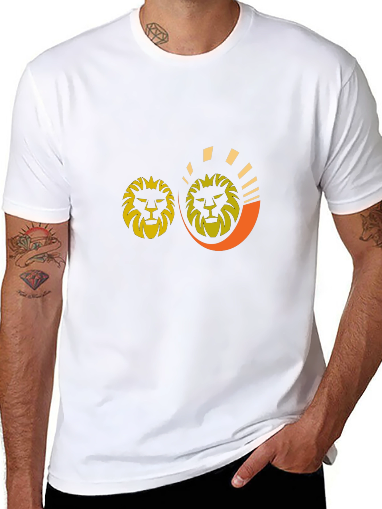 Lion Graphic Tee - Stylish Black T-Shirt