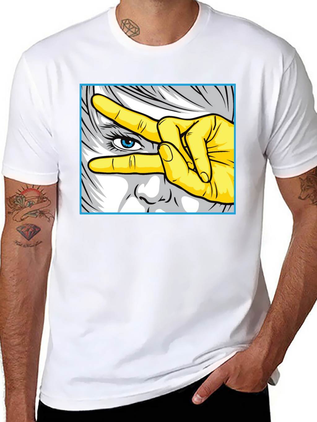 Cool Graphic Tee - Eye See You Design