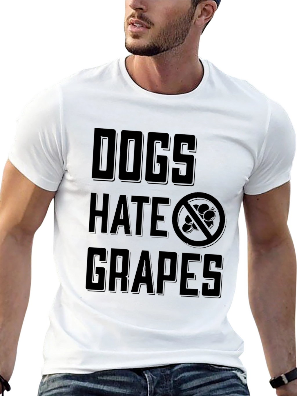Dogs Hate Grapes Graphic T-Shirt