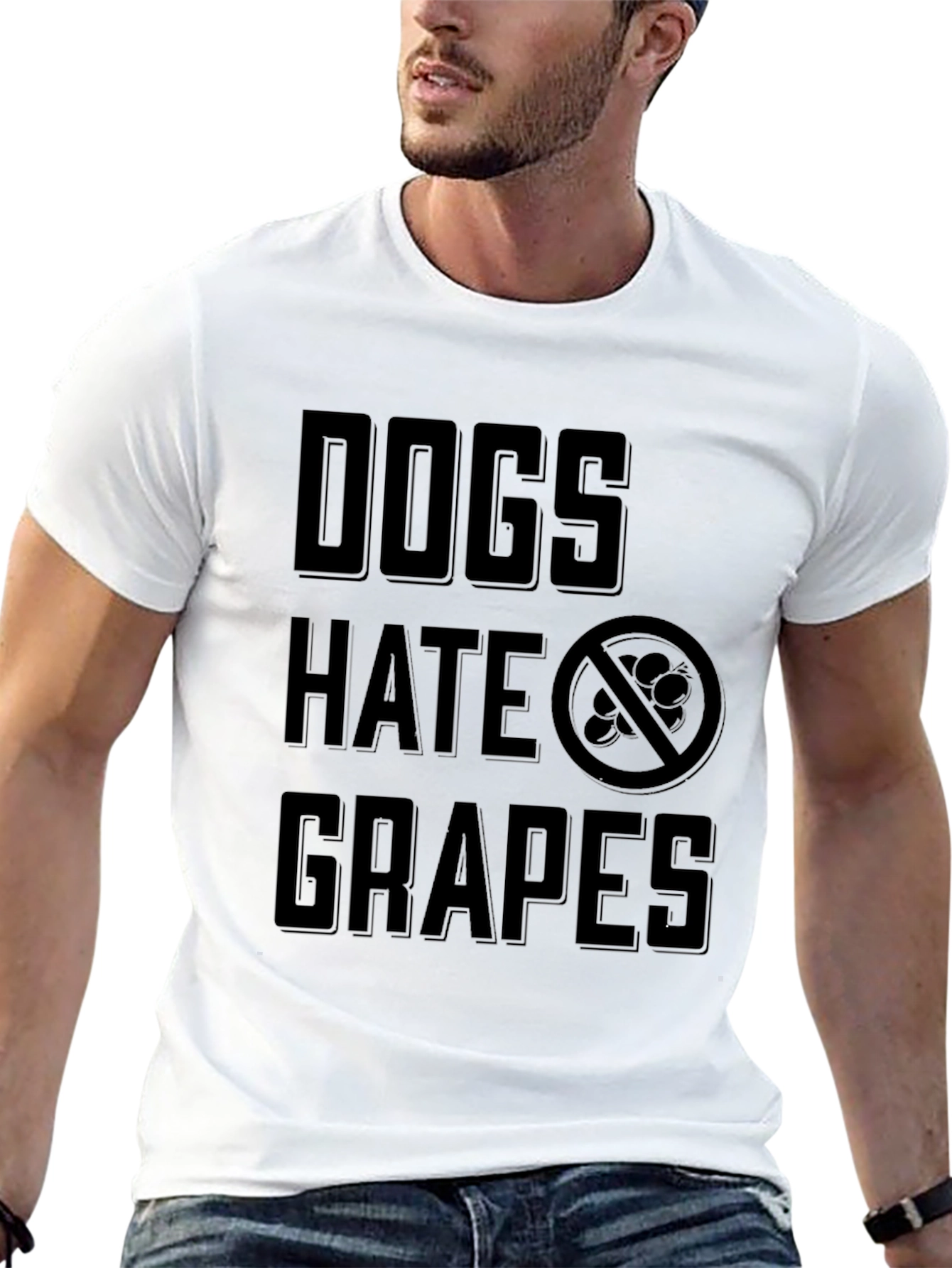 Dogs Hate Grapes Graphic T-Shirt