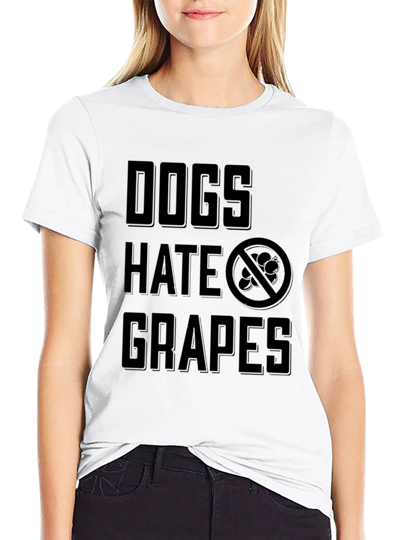 Dogs Hate Grapes Graphic T-Shirt