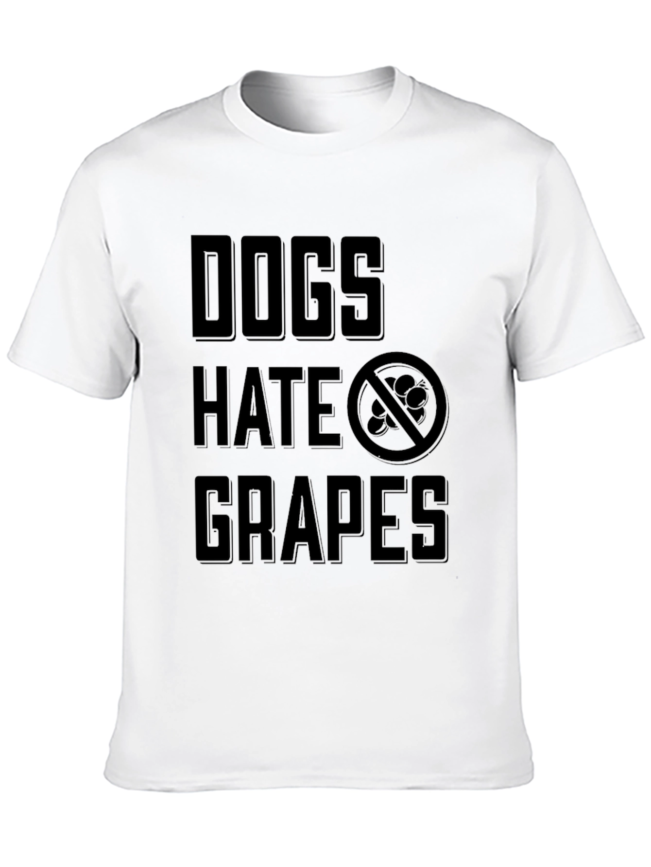 Dogs Hate Grapes Graphic T-Shirt