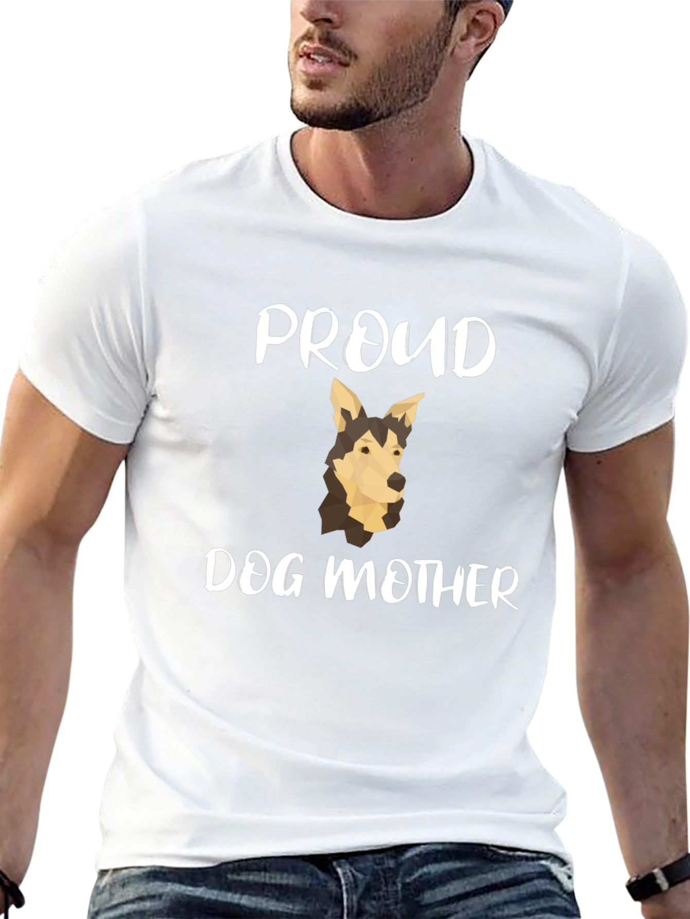 Proud Dog Mother T-Shirt -  Unisex Black Tee