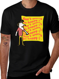 Dont Worry Be Happy Graphic Tee - Black