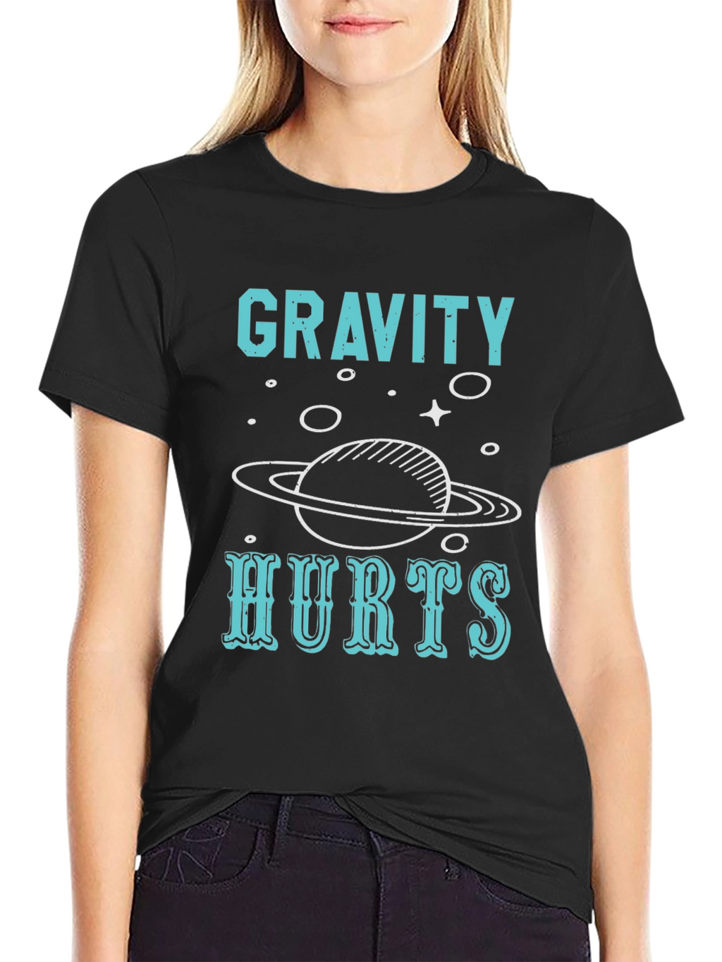 Gravity Hurts T-Shirt - Space Planet Tee
