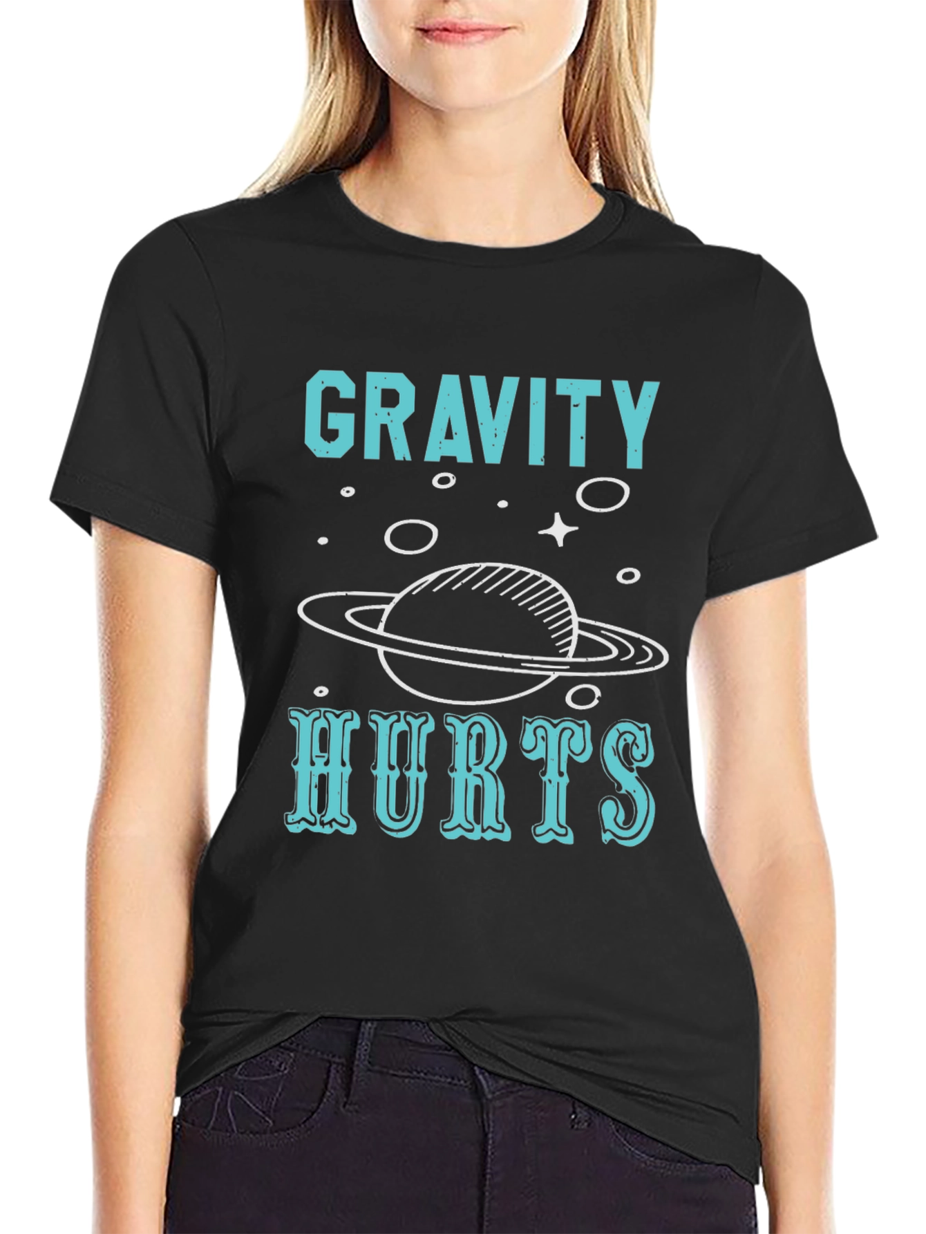 Gravity Hurts T-Shirt - Space Planet Tee