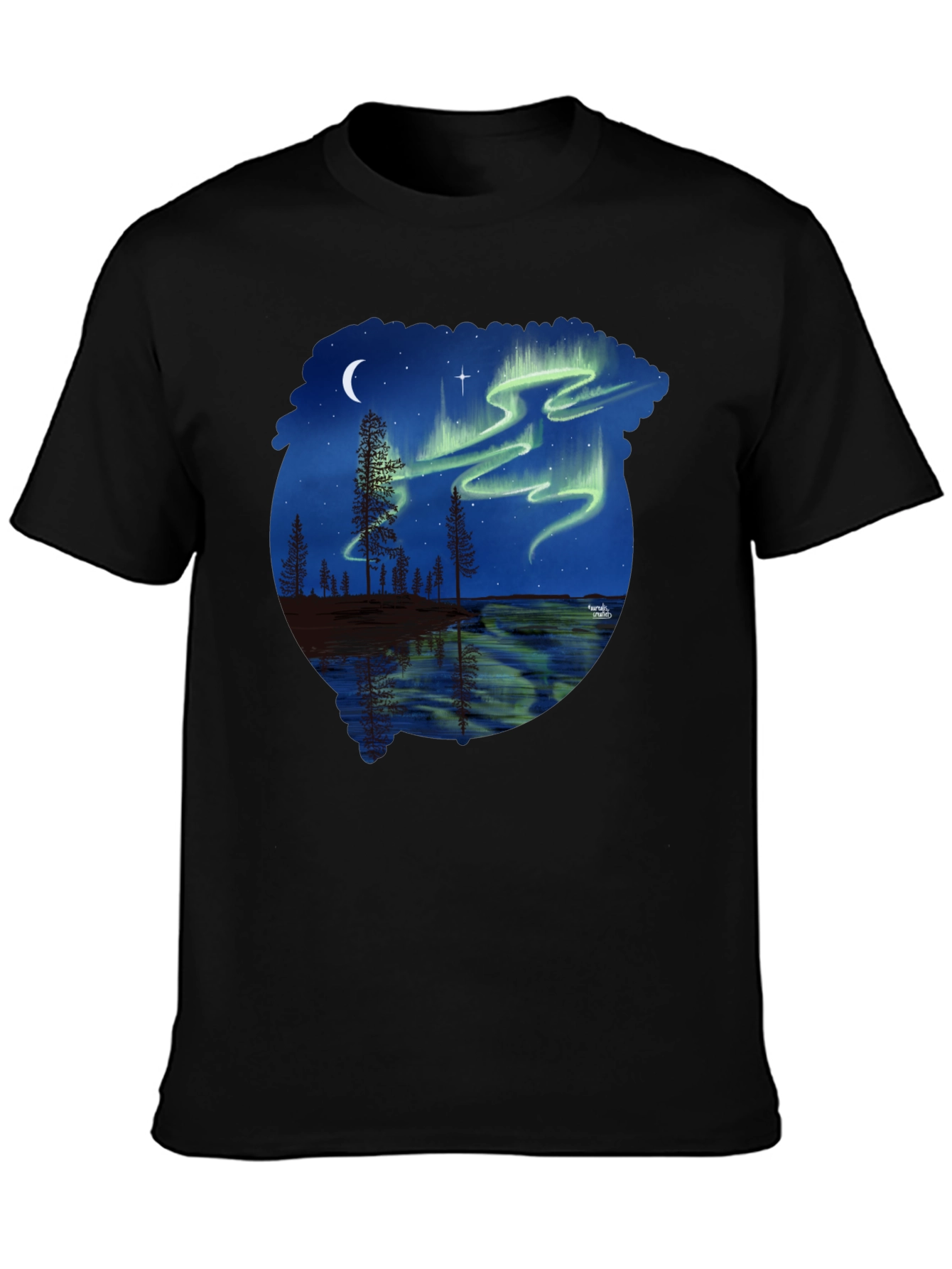 Aurora Borealis Graphic Tee - Nature Lovers T-Shirt