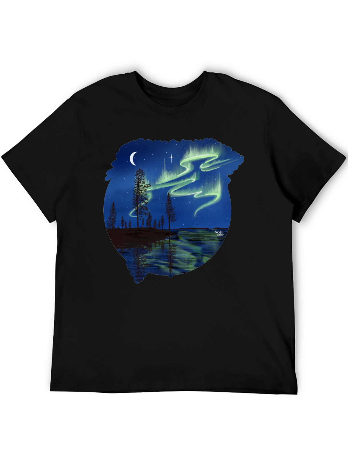 Aurora Borealis Graphic Tee - Nature Lovers T-Shirt