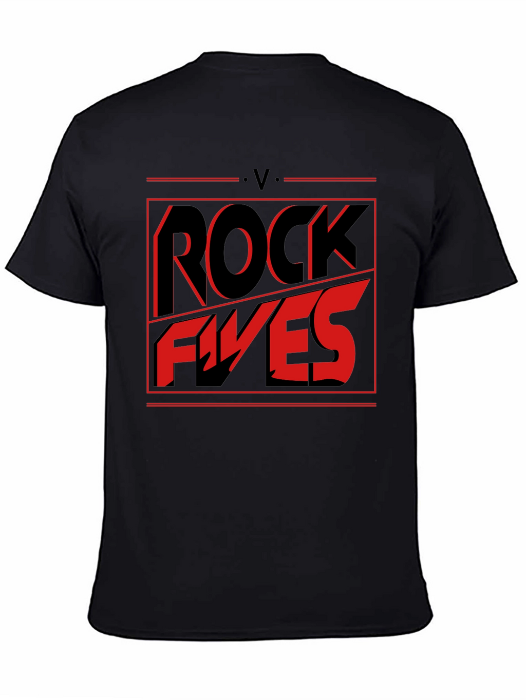 Rock Fives Graphic Tee - Black