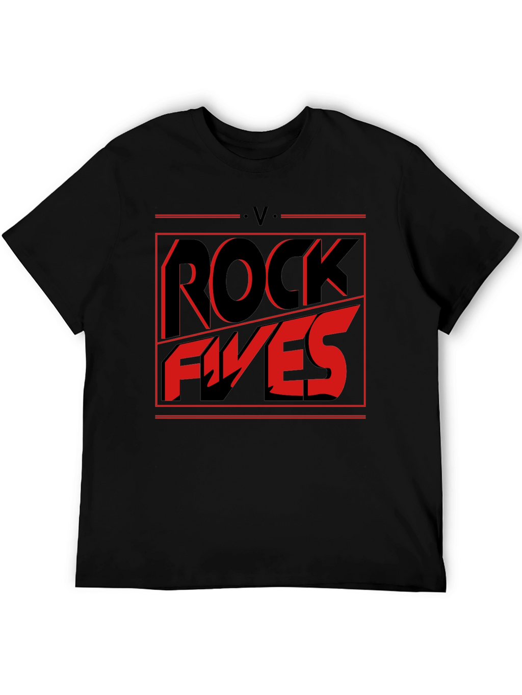 Rock Fives Graphic Tee - Black