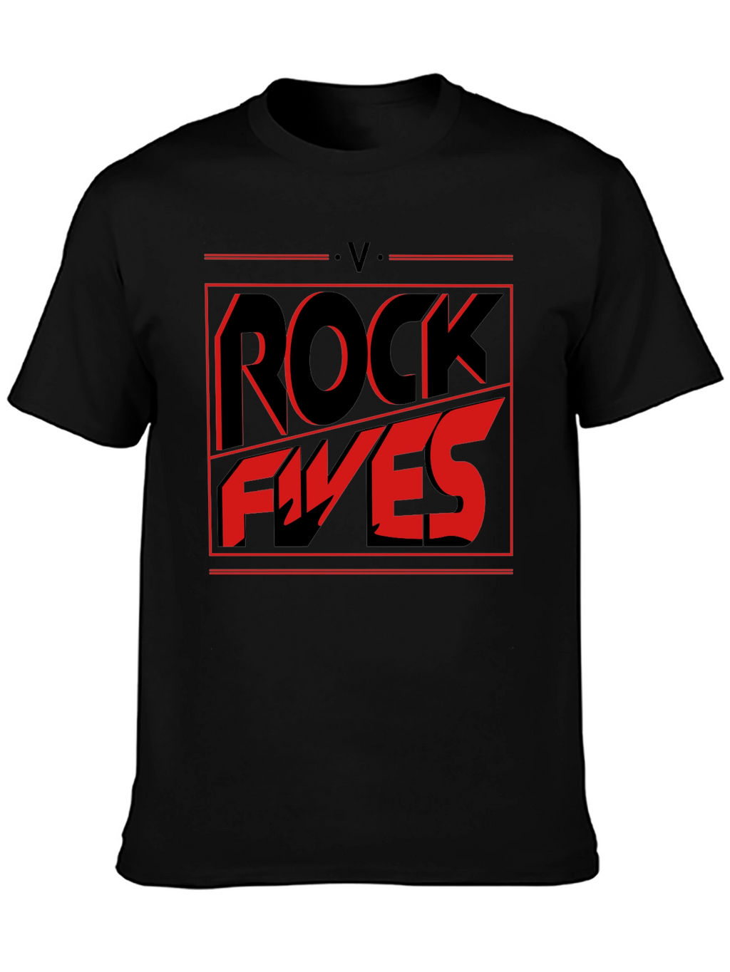 Rock Fives Graphic Tee - Black