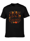 Cozy Season Fall Pumpkin Plaid Graphic Tee