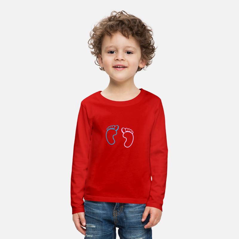 Baby feet silhouette