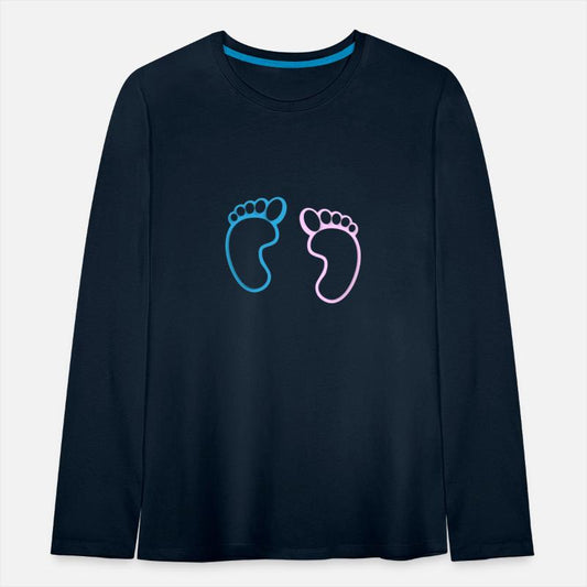 Baby feet silhouette