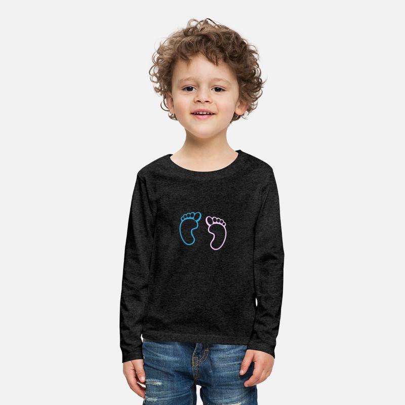 Baby feet silhouette