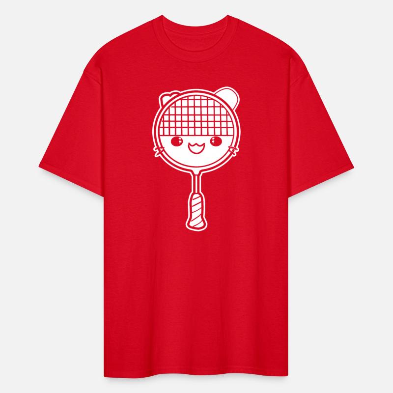 Badminton Racket Comic Style