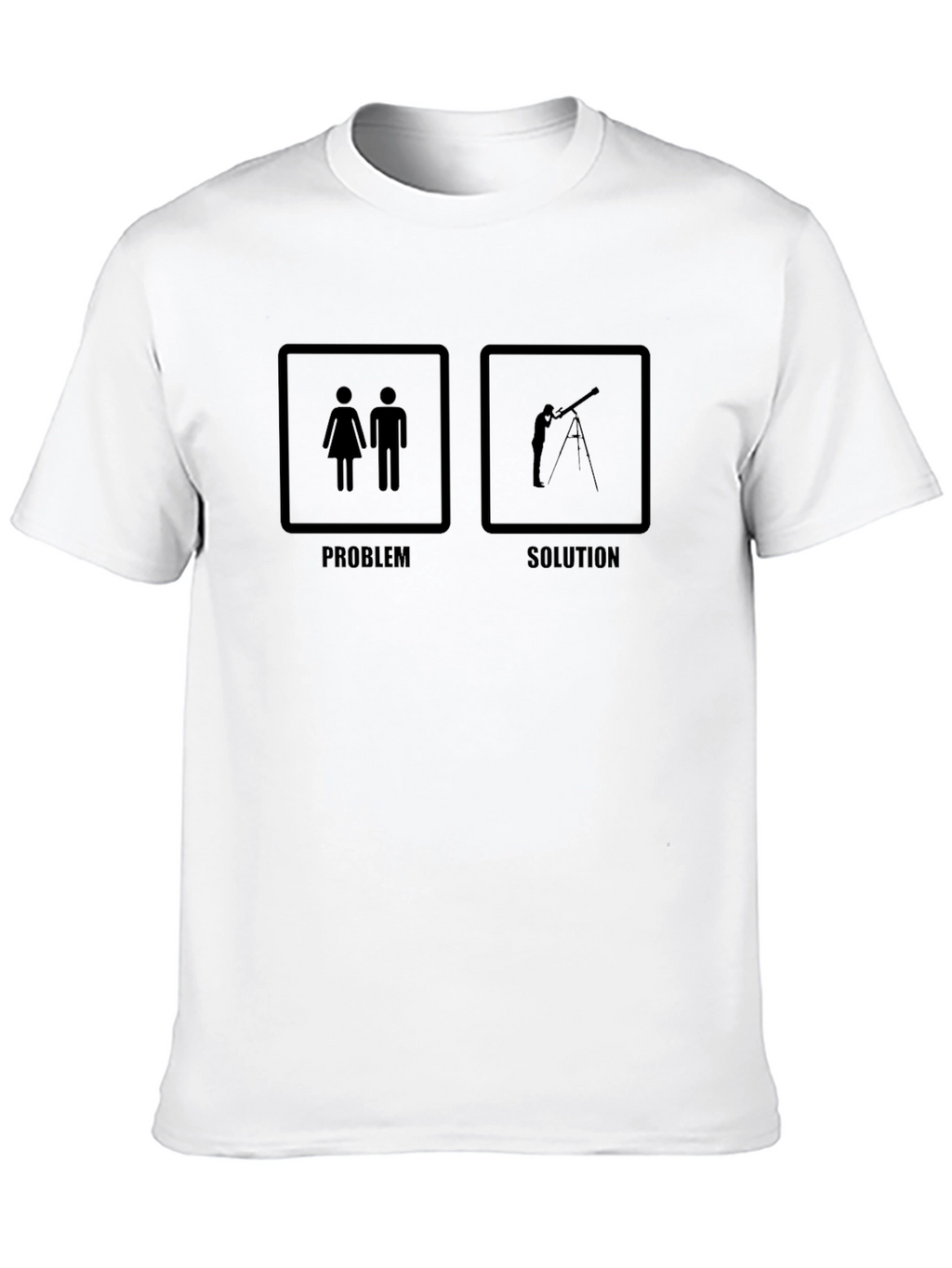 Astronomy Humor T-Shirt - Problem Solution Tee