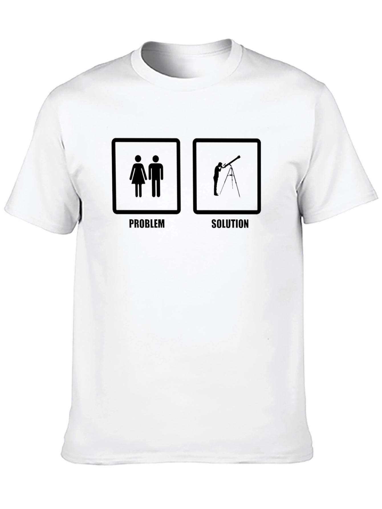 Astronomy Humor T-Shirt - Problem Solution Tee