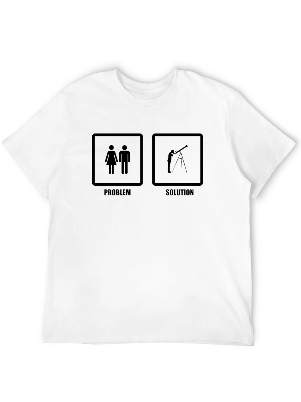Astronomy Humor T-Shirt - Problem Solution Tee