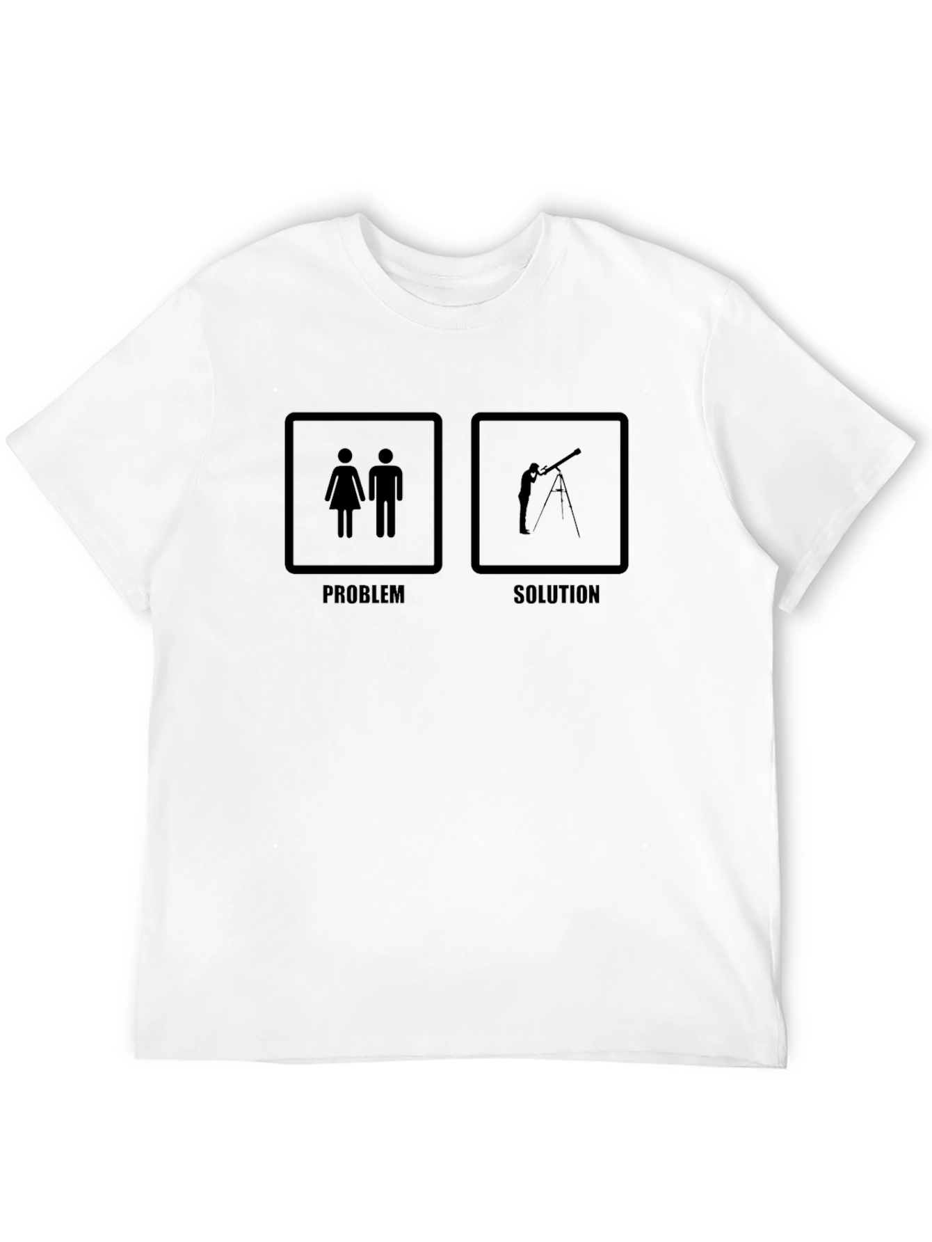 Astronomy Humor T-Shirt - Problem Solution Tee