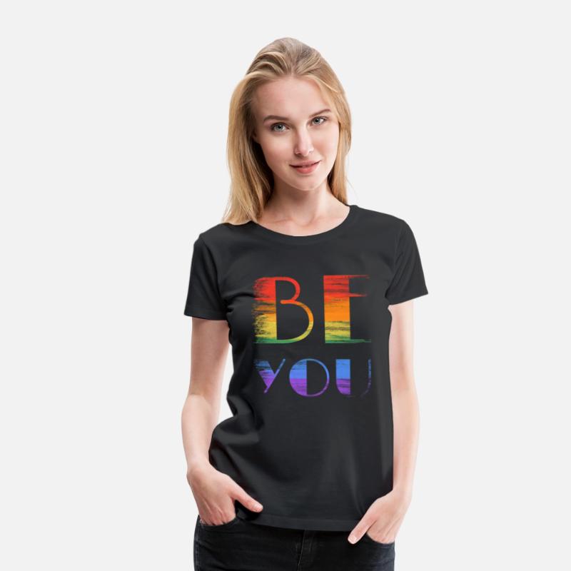 be you rainbow colored sign lgbtq