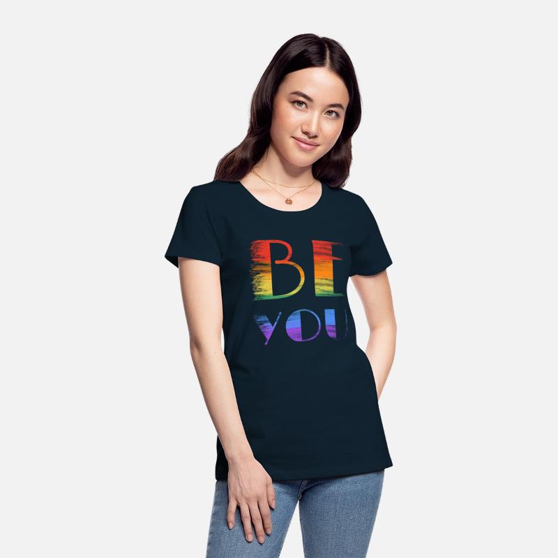 be you rainbow colored sign lgbtq