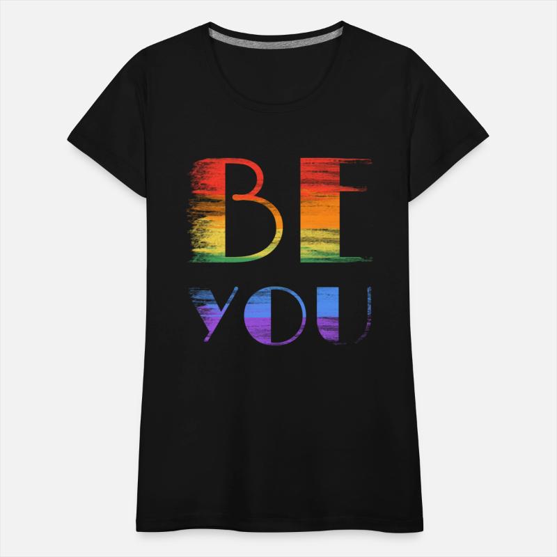 be you rainbow colored sign lgbtq