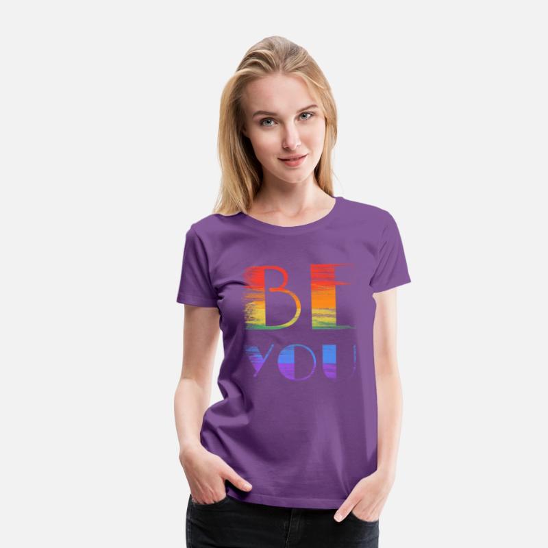 be you rainbow colored sign lgbtq