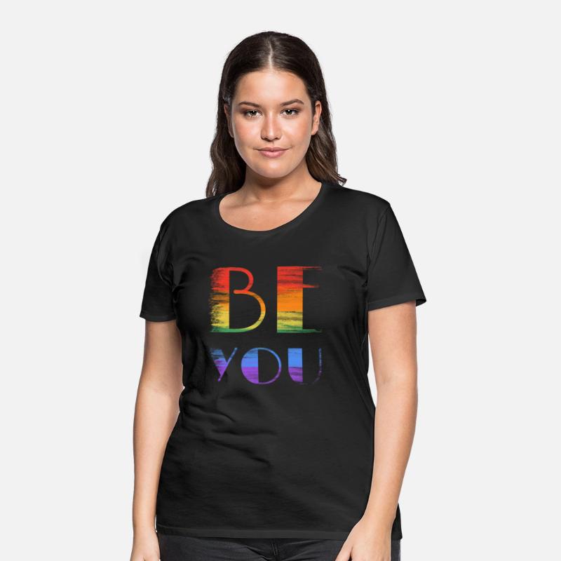 be you rainbow colored sign lgbtq