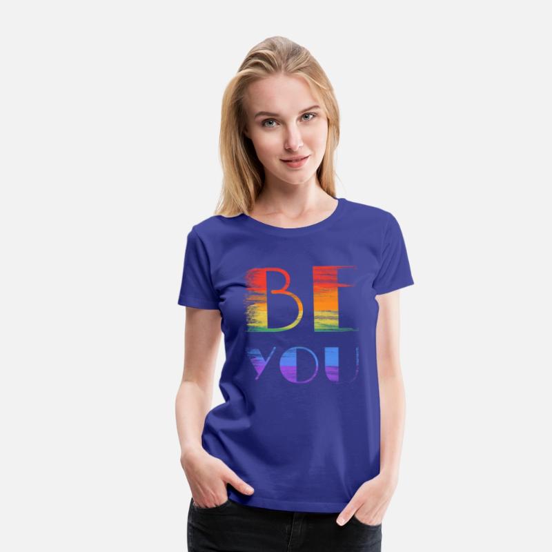 be you rainbow colored sign lgbtq