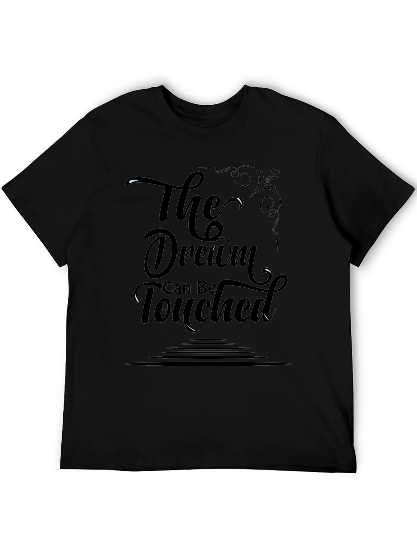 The Dream Can Be Touched Graphic Black Tee