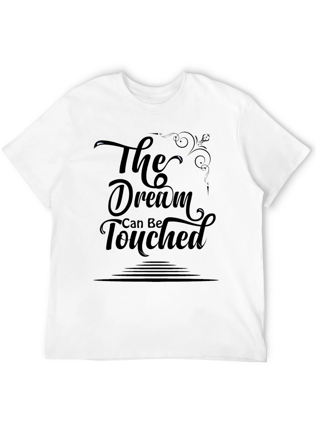 The Dream Can Be Touched Graphic Black Tee