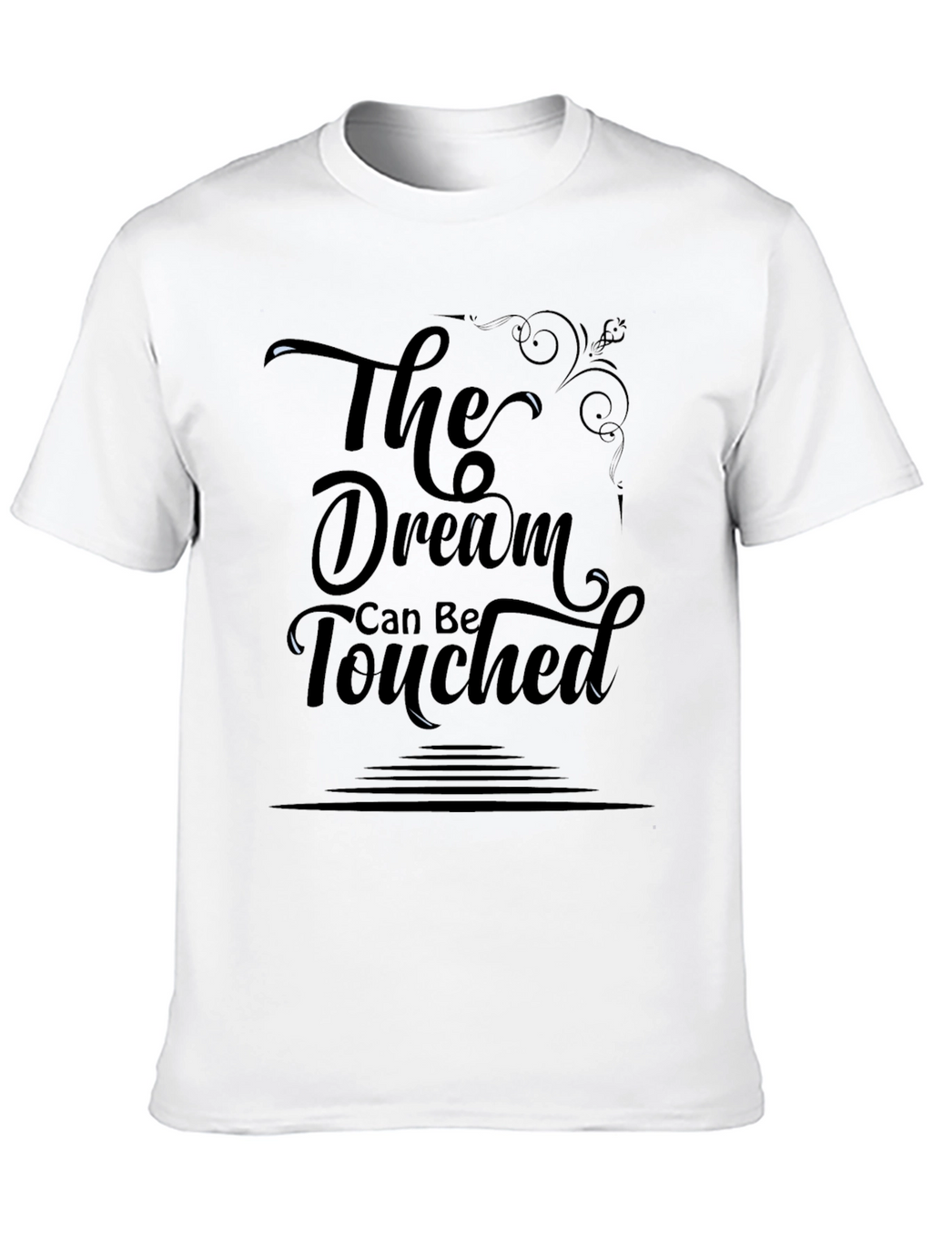 The Dream Can Be Touched Graphic Black Tee