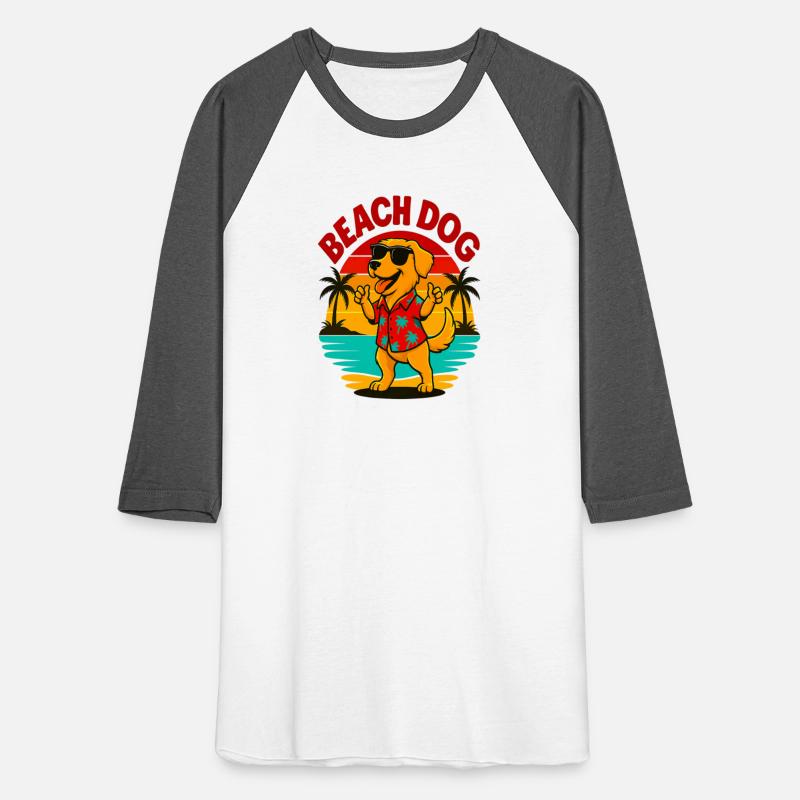 Beach Dog Fun Cartoon Summer Vibes T-shirt Sun Lov