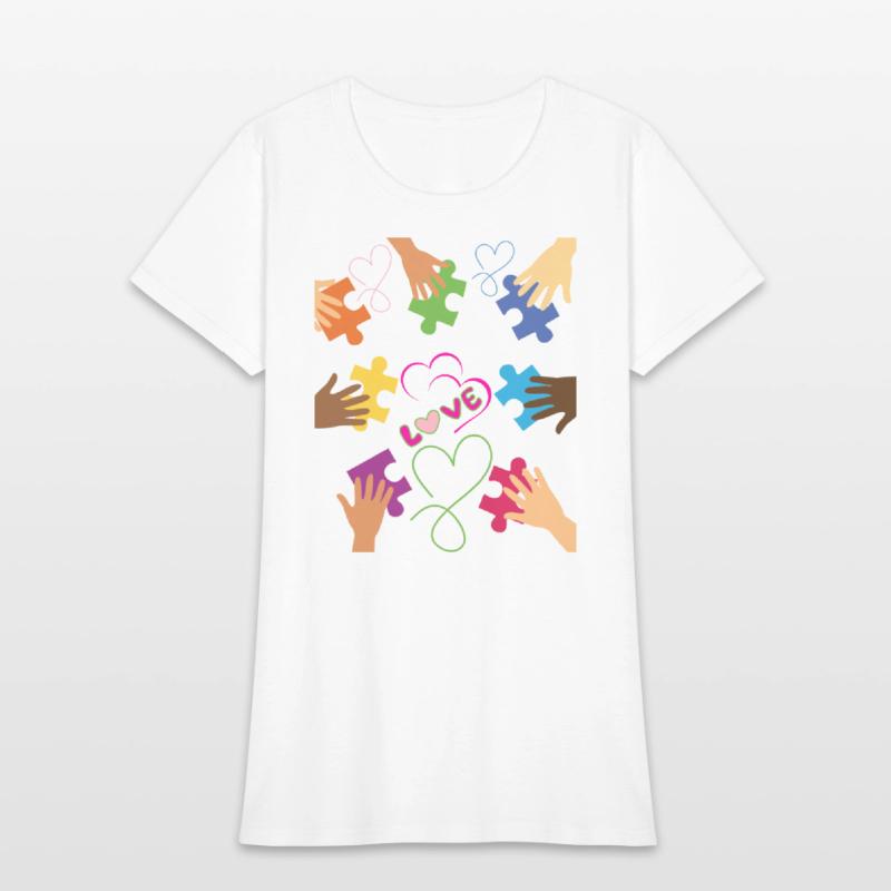 Beautiful Hands Puzzle United to End Racism Design