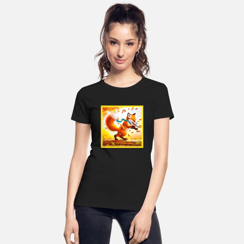 Beautiful Painting Of Walking Red Fox . Buy Now