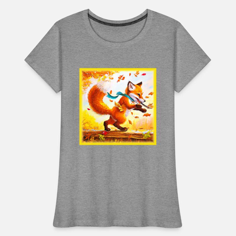 Beautiful Painting Of Walking Red Fox . Buy Now