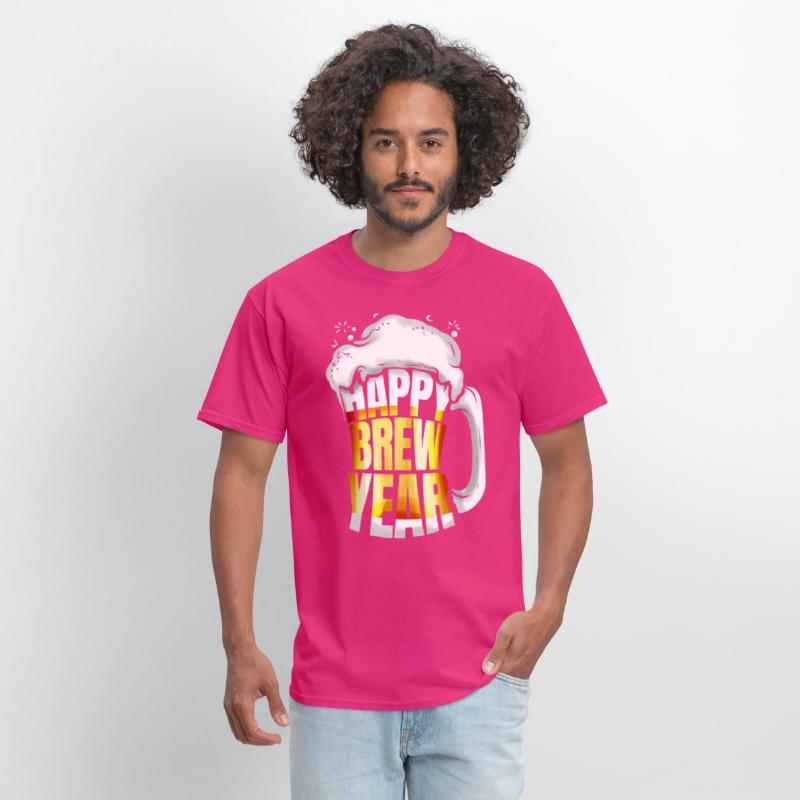 Beer Glass Mug Happy Brew Year New Year's Eve