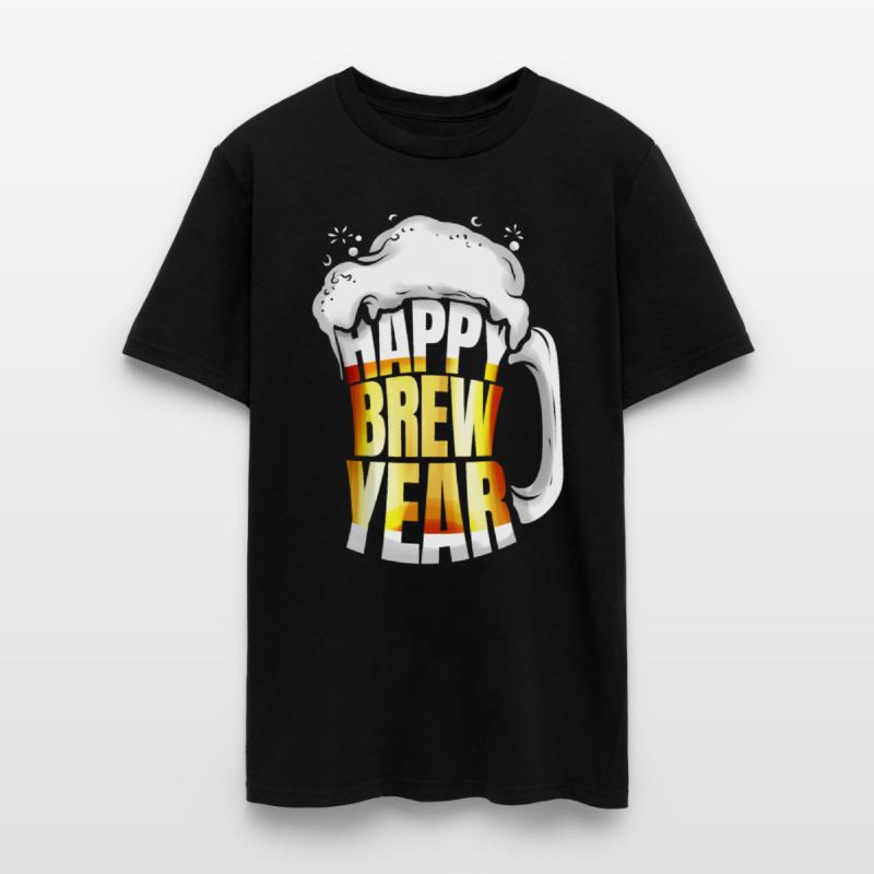 Beer Glass Mug Happy Brew Year New Year's Eve