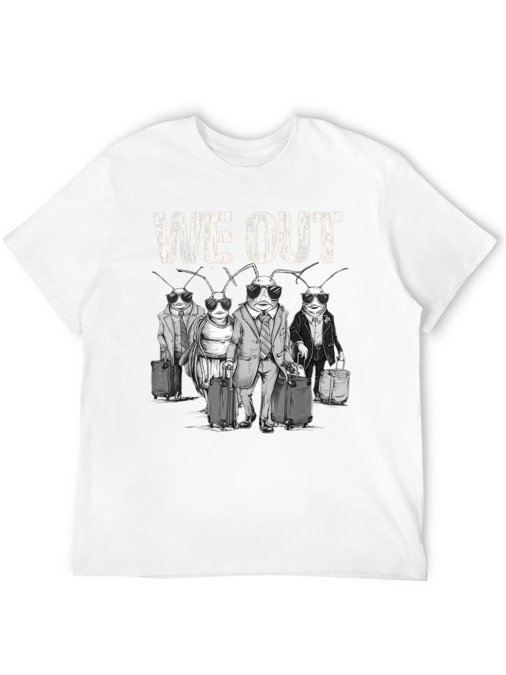 We Out Cockroach Travel Graphic Tee