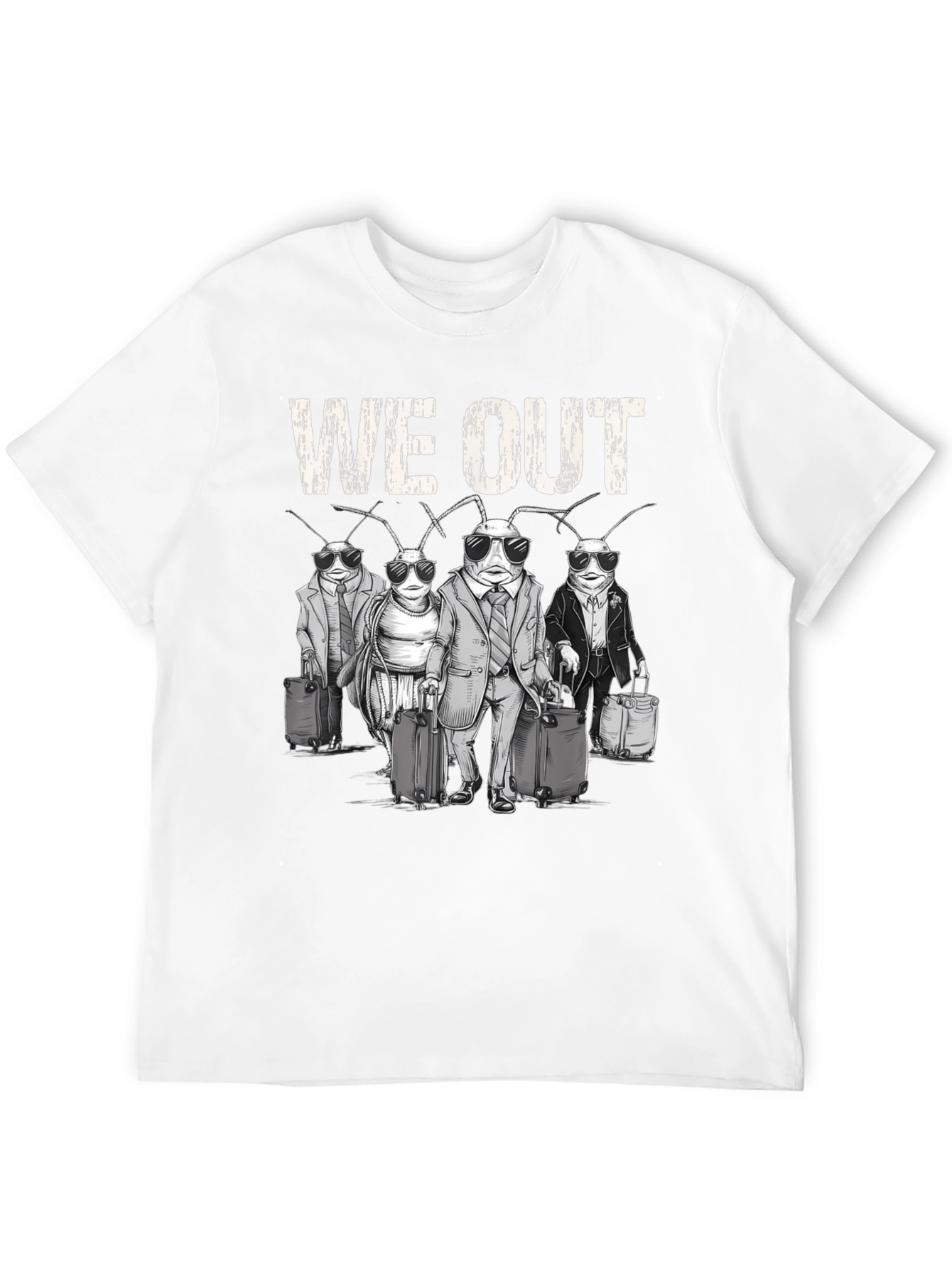 We Out Cockroach Travel Graphic Tee