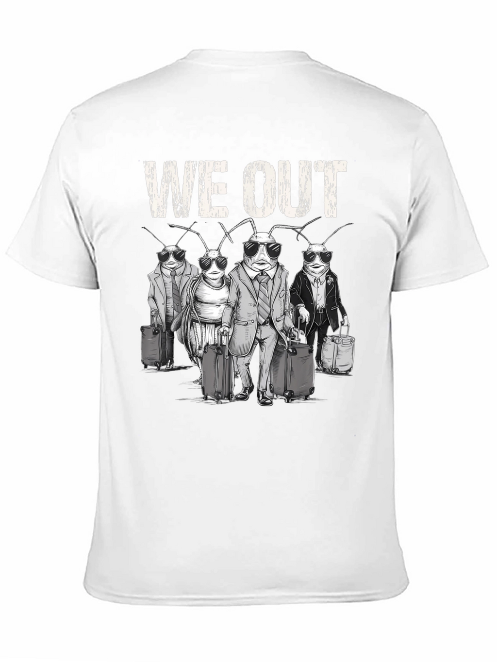 We Out Cockroach Travel Graphic Tee