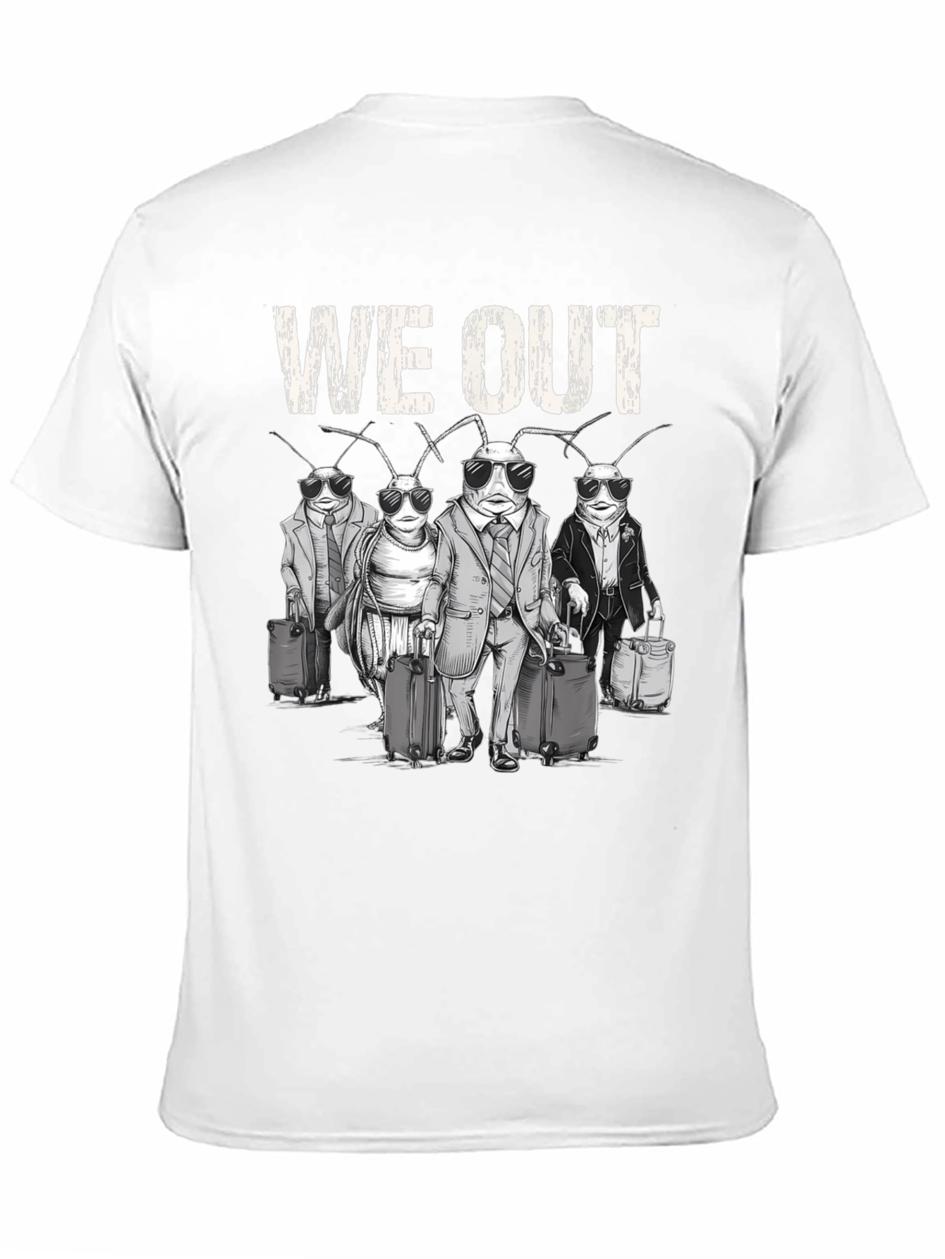 We Out Cockroach Travel Graphic Tee